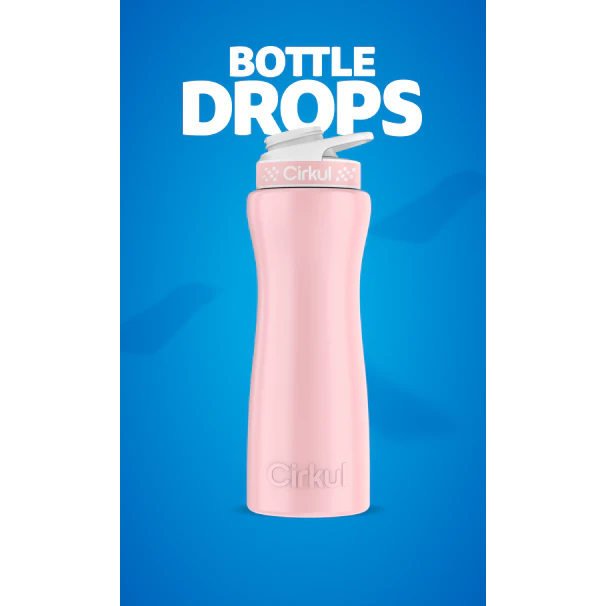 Limited Edition: 22oz. Blush Pink Stainless Steel Bottle & Lid